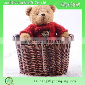 Factory Supplier Handmade Wicker Bike Basket Wicker Storage Basket Willow Basket