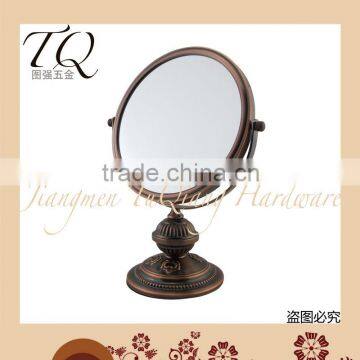 19cm antique metal compact decorative makeup mirror