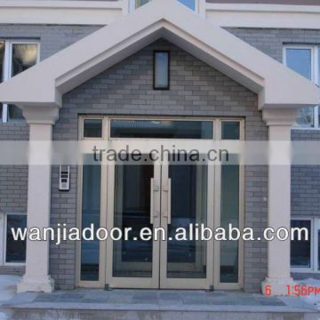 Wanjia good pvc profile arched french doors