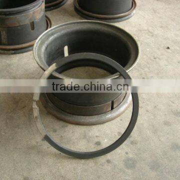 5.00-10 steel wheels with tire 6.50-10, 4pc forklift wheels