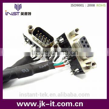 INST D-sub connector with cable molded