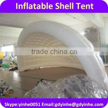 2016 best sale outdoor white inflatable stage shell tent for exhibition