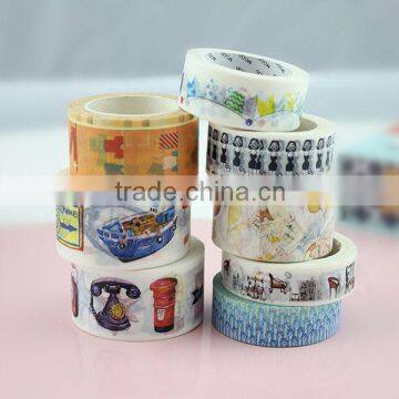 xg-1001 New style wholesale japanese washy masking tape custom printed washy masking tape