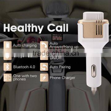 Bluetooth Car Kit Super Mini Bluetooth Earphone Headset WIth 5V 2.4A USB Car Charger