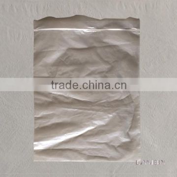 Printed self-seal zipper closure plastic PE packaging poly bag for apparel