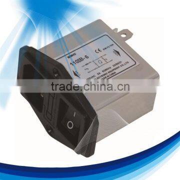 Electromagnetic wave absorber ac socket wire power filter for edp with CE RoHS Certification