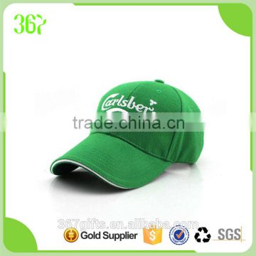 Top Quality Sport Promotional Green Custom 100% Cotton Adults Baseball Cap