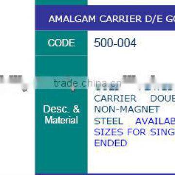 amalgam carrier gold plated double ended, amalgam carriers , dental instruments, dental lab instruments