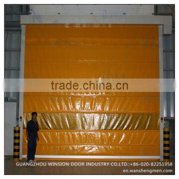 automatic control opening design plastic aluminium stacking door