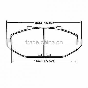 D748 OE 1W1Z-2001-AA for Lincoln Ford fronts mk brake pad