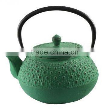 cast iron enamel tea pot