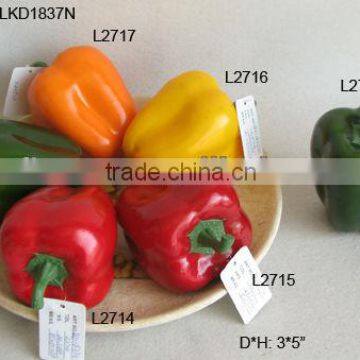 2015 Artificial Fake pimento Vegetables 3*5" Artificial Polyfoam Pepper House Decoration