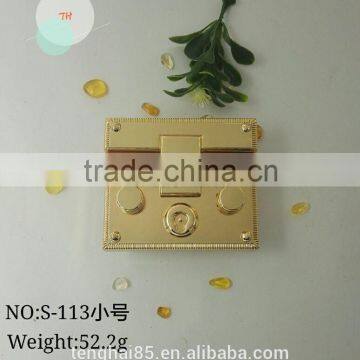 Wholesale Factory Price Fashion Square Metal Bag Lock for Leather Bag