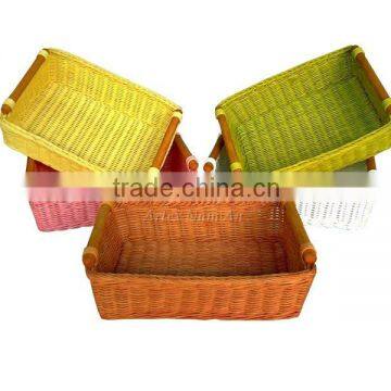 Natural decorative rattan basket made in Vietnam