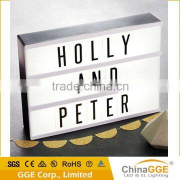 A4 cinematic lightbox a4 letters cinema light box led massage box