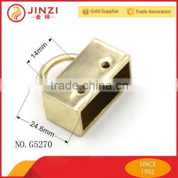 Wholesale light gold wide lock shape bag fitting for bag accessories