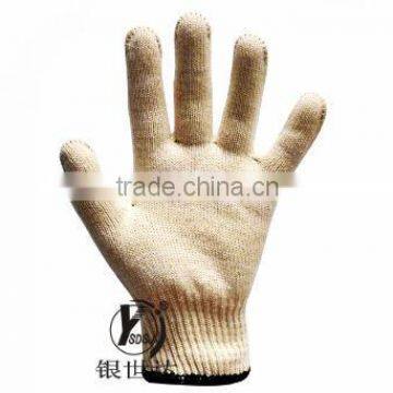 10 guage knitted white cotton hand gloves