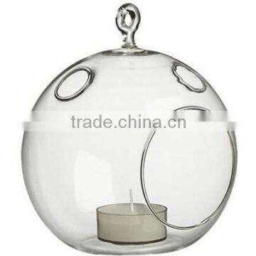 onion shape tealight holder, glass material