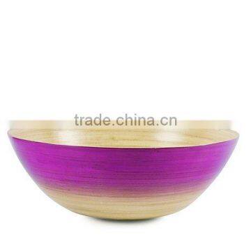 Eco friendly bamboo salad bowl made in vietnam