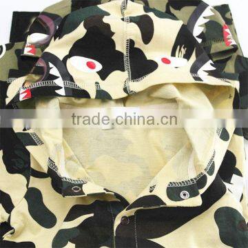 Hot Selling Short Sleeve Baby Cotton Hoodie Bodysuit photo-3