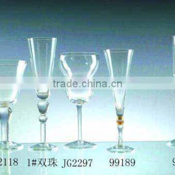 New design cheap clear glass goblet drinking glass tea cup