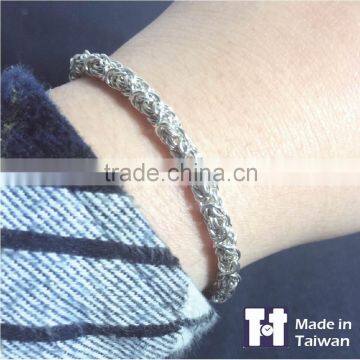 Customized 925 Byzantium Sterling Silver Bracelet For Women's photo-5