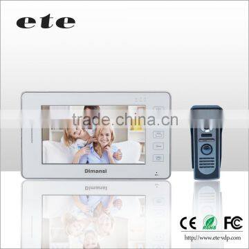 7 inch 4 inch handset door remote unlock 4"TFT LCD monitor color apartment video door phone intercom system ETE video door phone