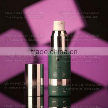 30ml Lotion glass bottle, with silver pump and cap