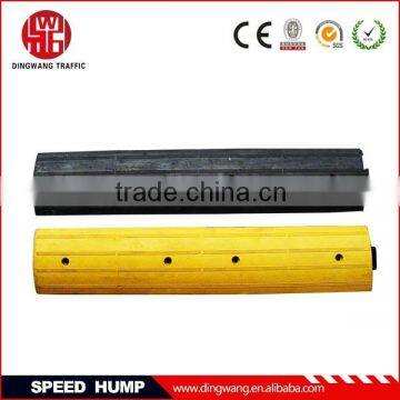 Mini rubber traffic safety bump