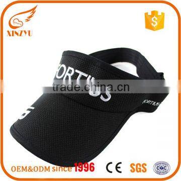running uv sun black visor hat logo sun visor