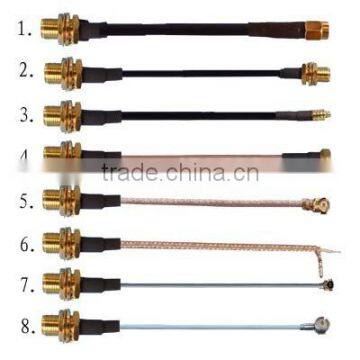 Antenna RF coaxial pigtail cable assembly with SMA connector