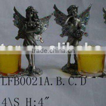 pewter Fairy candlestick,candle holder home decoration gift