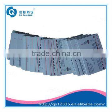 customed PVC business card
