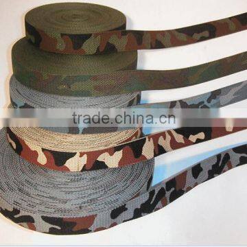 High strength and quanlity camo bag pp webbing