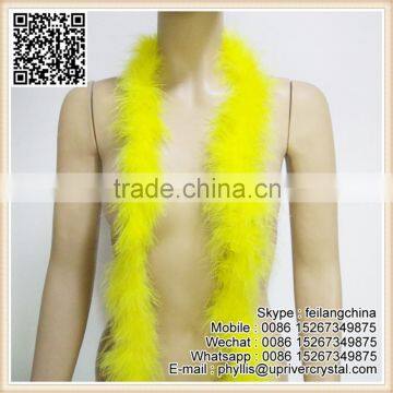Hot Selling Secet Prime Best Quality Best Yellow 20g Fluffy Feather Boa