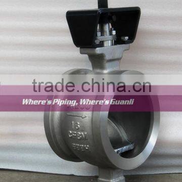 Wafer Segment Ball Valve with Free Shaft