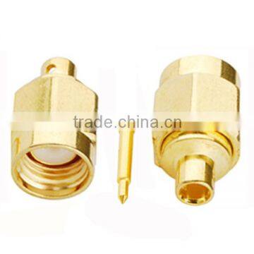 RF Coaxial Connector SMA Male Solder for Semi-Rigid Cable .086", RG405