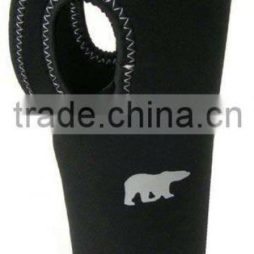 2016 Fashion Neoprene Red Wine Bottle Covers with handle,accepted with customized logo