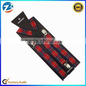 HOT SALE Unisex Fashion Scottish Plaid Braces for Pants Adults