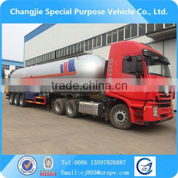 High quality 59.6m3 3-axle semi trailer lpg tank,lpg road tanker,lpg tanker for sale