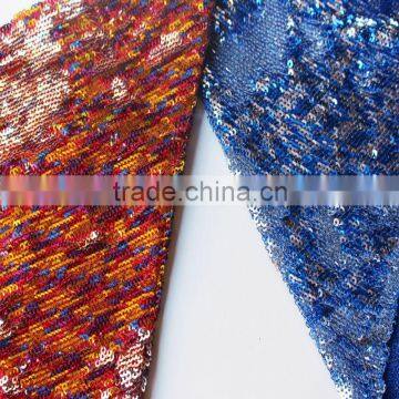 Silver Champagne Gold Sequin Fabric photo-3