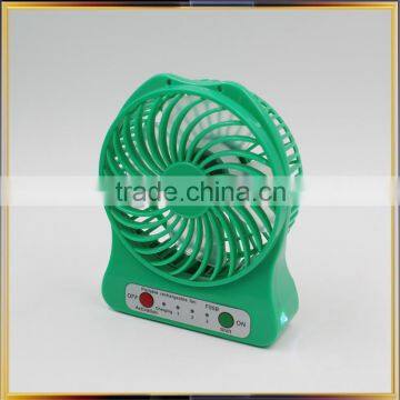 Usb Table Rechargeable Mini Fan With Led Lights photo-2