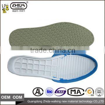 wholesale rubber material foam rubber sheet men leisure shoe sole with EU size 37-43