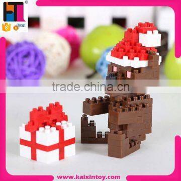 2015 Popular Toy Lovely Snowman Diamond Blocks Cheap Toy Building Blocks Plastic photo-3