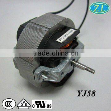 mini elctric fan motor: shaded pole motor high speed low noise 120V 50/60Hz 2200rpm 5000-10000hours CE/UL/VDE certified