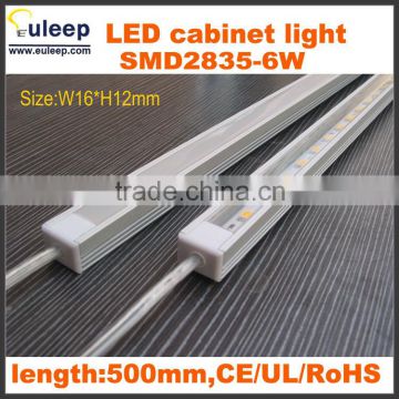 500mm Singapore local cabinet light,dimmable led cabinet light with touch switch,made in China