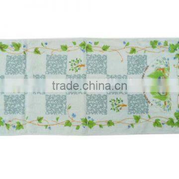 Fresh Leaf Pattern Cotton Terry Hand Towel