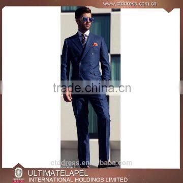 100% wool high end custom tailored blue coat pant men slim fit suits for men                        
                                                                                Supplier's Choice