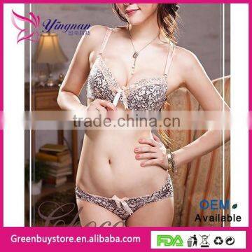 2015 New product High quality Fashion vintage elegant lace bra set underwear set Push Up Bra Sets