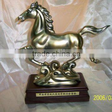 Resin crafts horse model